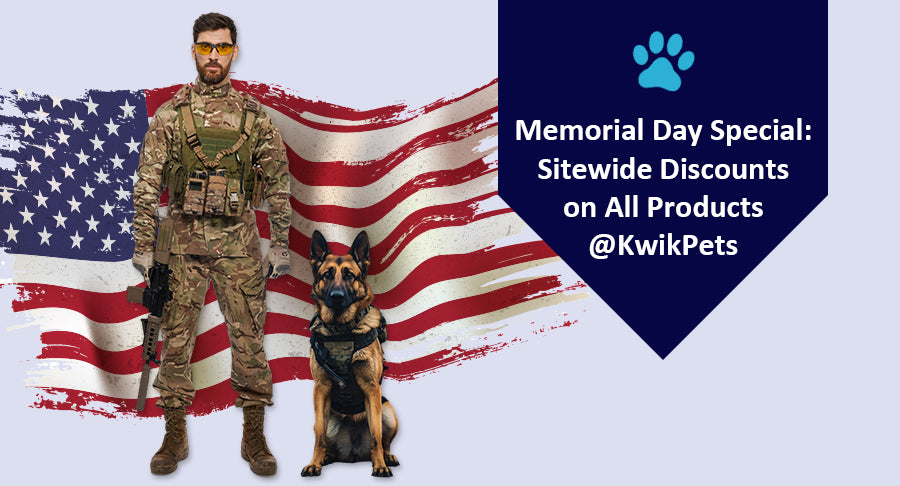 Memorial Day Special Sitewide Discounts on All Products at KwikPets