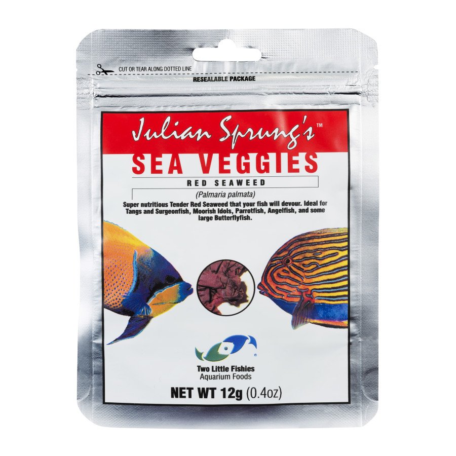 Two Little Fishies Julian Sprung's Seaveggies Red Seaweed Fish Food 0.4 oz, Two Little Fishies