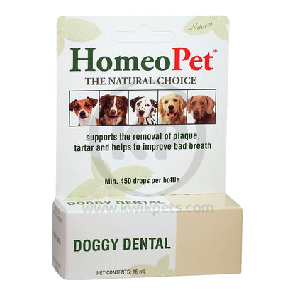 HomeoPet Doggy Dental for Plaque and Tartar Removal 15 ml