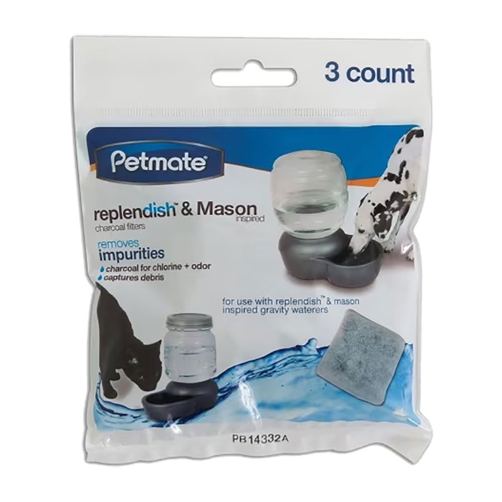 Petmate Replendish Charcoal Filter Tray 3pk, Petmate