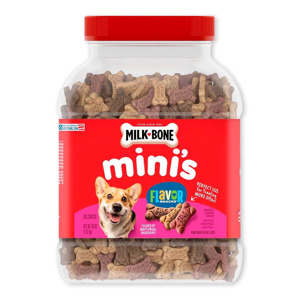 Milk-Bone Flavor Snacks Dog Treats Mini, 36-oz, Milk-Bone