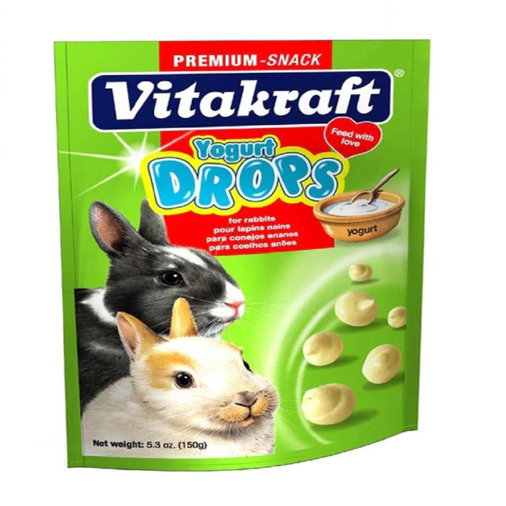 Vitakraft Drops with Yogurt Treat for Rabbit 5.3 oz, Vitakraft