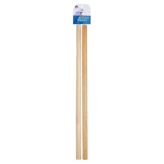 Prevue Pet Products Birdie Basics Wood Perch Brown, 19 In X 3/4 in