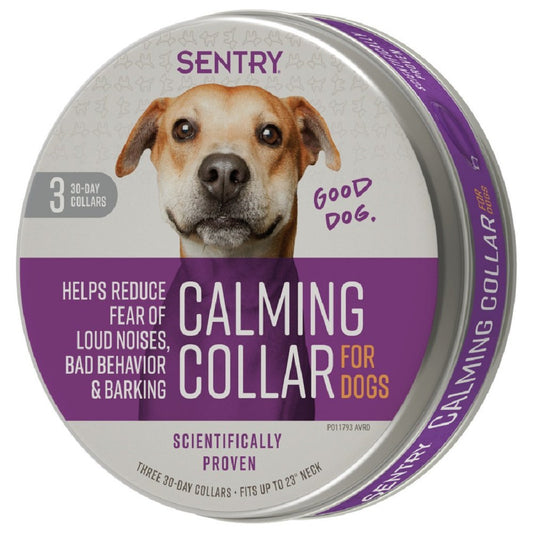 Sentry Calming Collar For Dogs 0.75 oz, 3 Count, Sentry