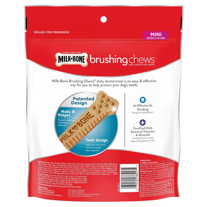 Milk-Bone Brushing Chews Dog Treat XS, 5-24lb, 48ct, Milk-Bone