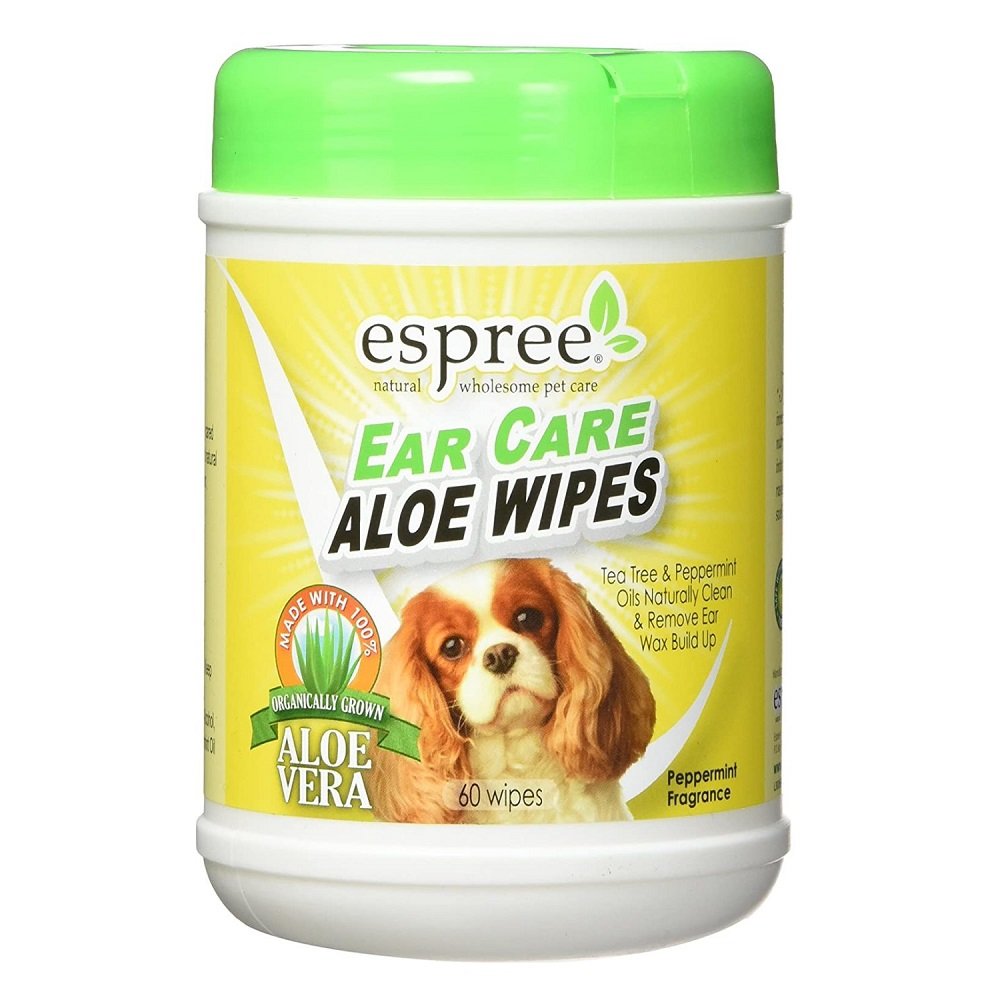 Espree Ear Care Aloe Wipes for Dogs 60 ct, Espree