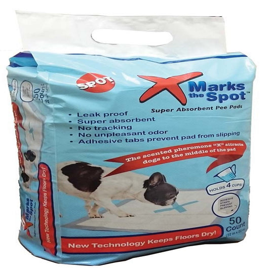 Ethical X Marks The Spot Puppy Training Pads 22X22 50ct, Ethical Pet