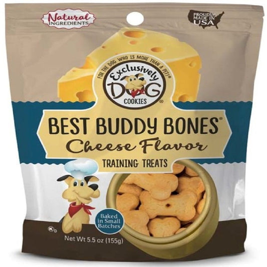 Exclusively Pet Best Buddy Bones Dog Treats Cheese,5.5 oz