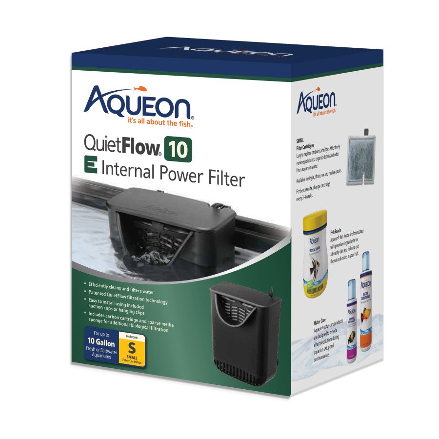 Aqueon QuietFlow E Internal Power Filter Small - 10 gal, Aqueon