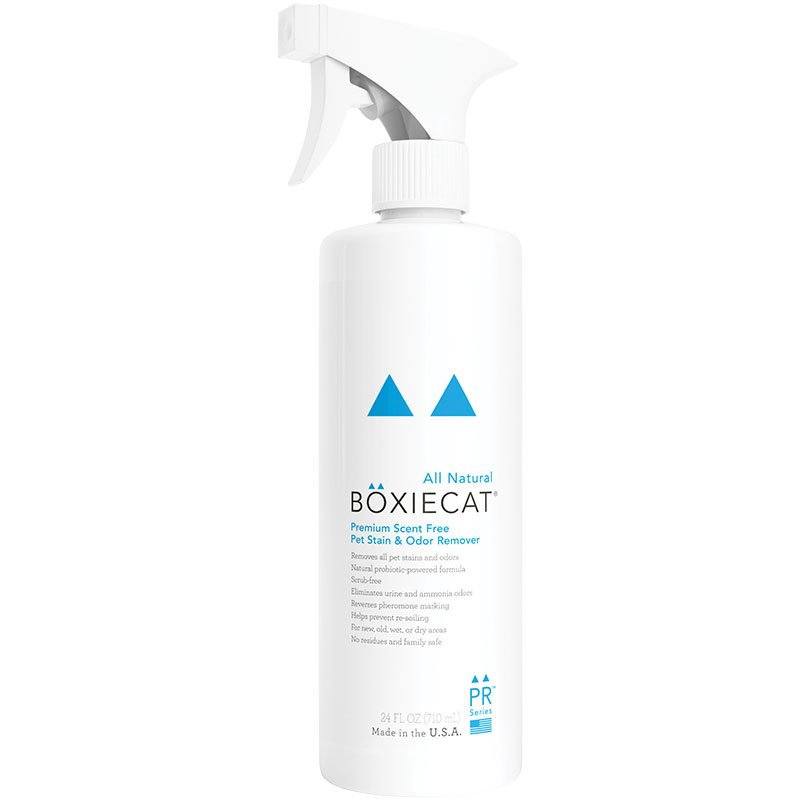 Boxiecat Cat Premium Scent-free Pet Stain & Odor Remover, 24oz