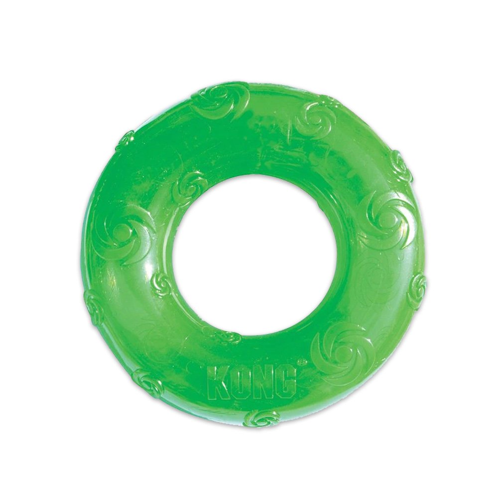 KONG Squeezz Ring Dog Toy Assorted, LG