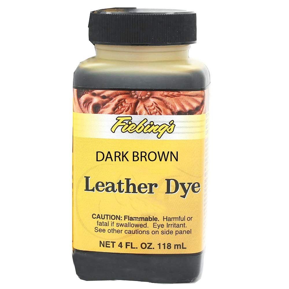 Fiebing's Leather Dye Dark Brown 4oz, Fiebing's