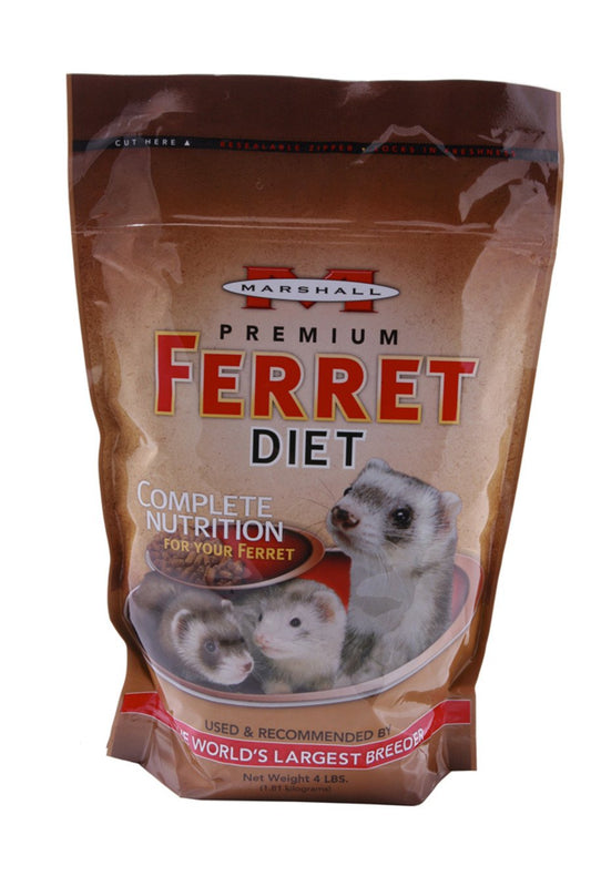 Marshall Pet Products Premium Ferret Diet Dry Food, 4 lb, Marshall Pet Products