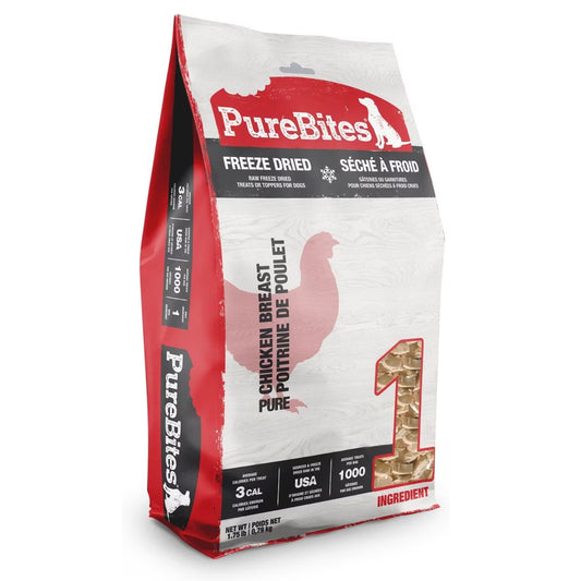 PureBites Freeze Dried Pure Dog Treats Chicken, 28 oz, PureBites