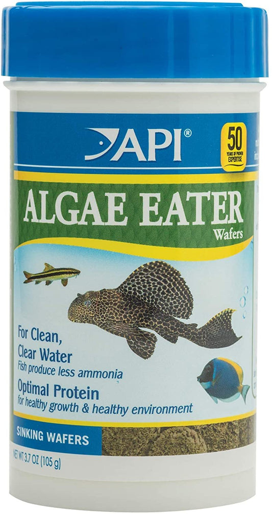API Algae Eater Premium Sinking Wafer Fish Food 3.7 oz