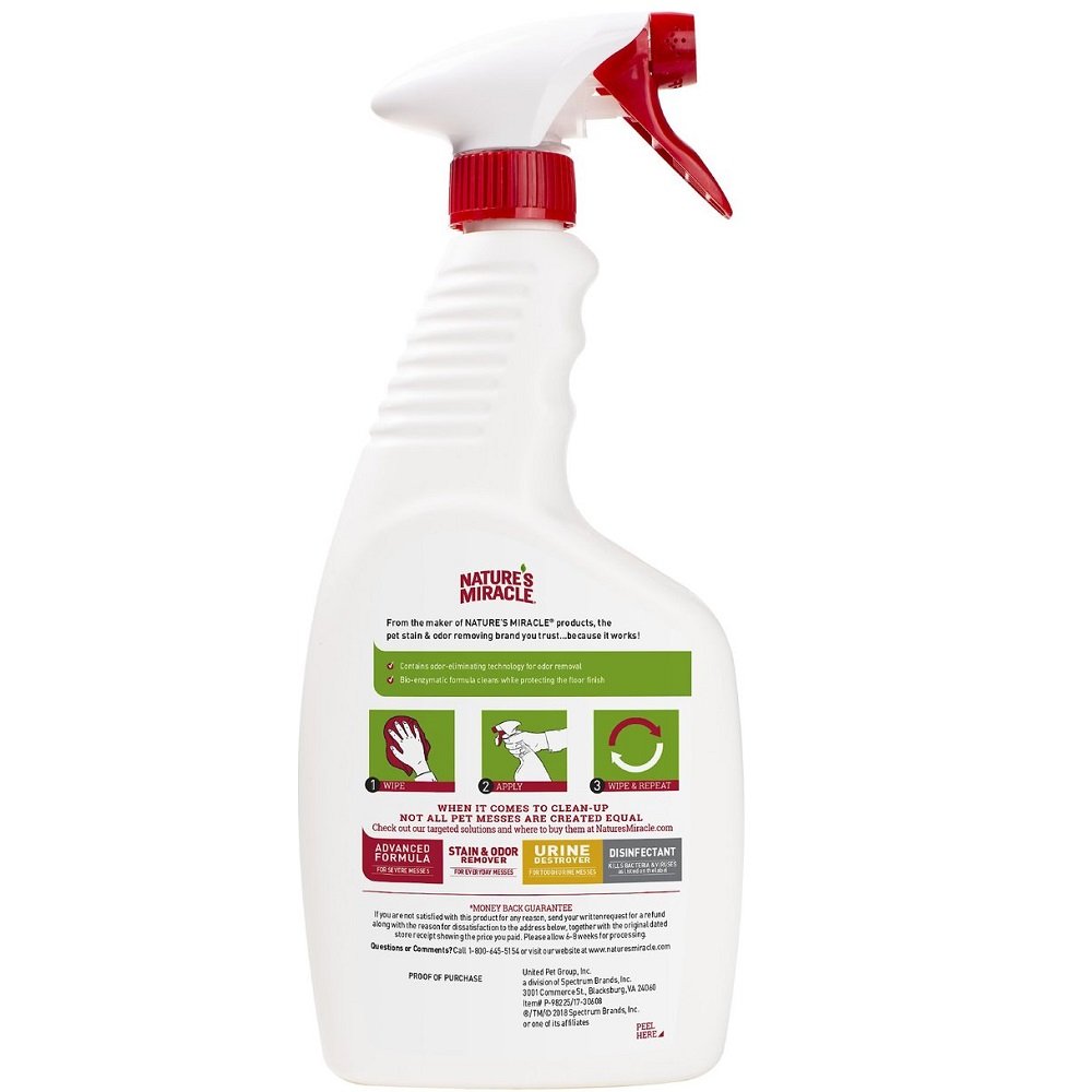 Nature's Miracle Hard Floor Cleaner Dual Action Stain and Odor Remover 24oz, Nature's Miracle