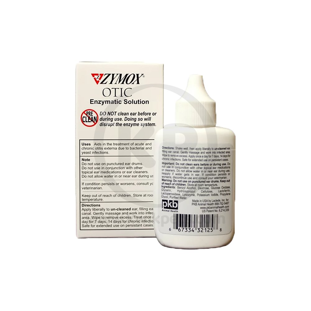 Zymox Ear Solution without Hydrocortisone 1.25-oz, Zymox