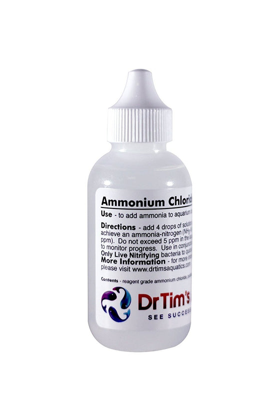 Dr. Tim's Aquatics Ammonium Chloride Solution for Cycling Aquariums, 2-oz bottle, Dr. Tim's Aquatics