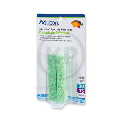 Aqueon QuietFlow Phosphate Remover Specialty Filter Pads 4 Count, Aqueon