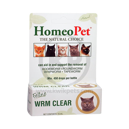 HomeoPet Feline WRM Clear 15ml