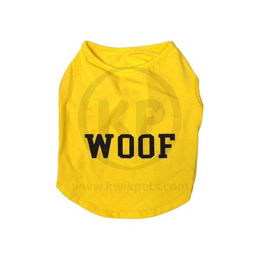Fashion Pet Cosmo Woof Tee Yellow, SM, Fashion Pet
