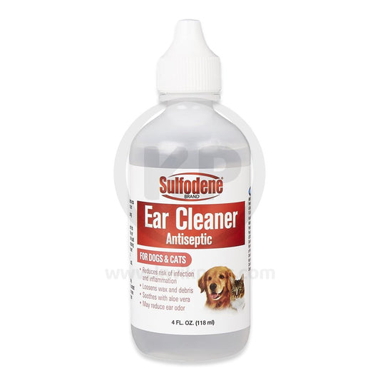 Sulfodene Ear Cleaner for Dogs & Cats 4 oz, Sulfodene