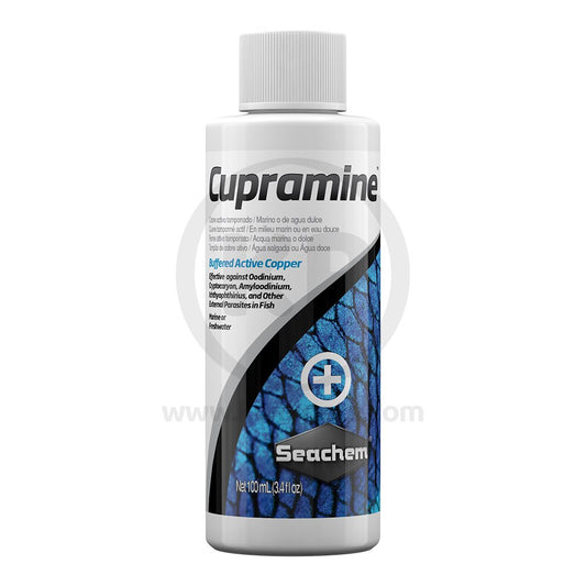 Seachem Laboratories Cupramine Copper Treatment 3.4 fl oz, Seachem