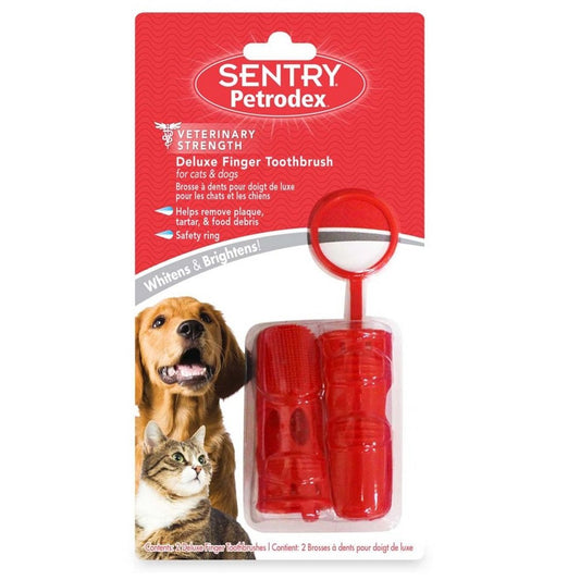 Petrodex Deluxe Finger Toothbrush Dog & Cat, Sentry