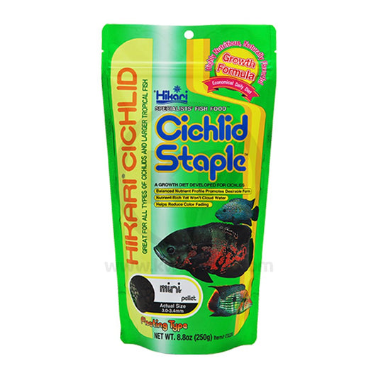 Hikari USA Cichlid Staple Pellets Fish Food 8.8-oz, Mini