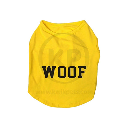 Fashion Pet Cosmo Woof Tee Yellow, XL, Fashion Pet
