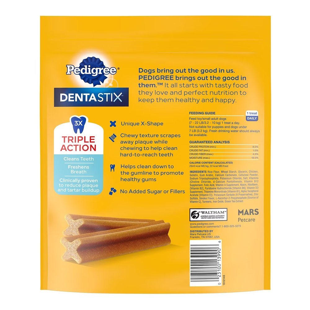 Pedigree DENTASTIX Dog Dental Treat Original w/Real Chicken, 58 ct, Pedigree