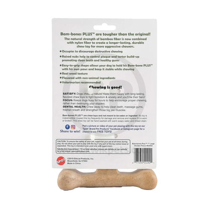 Ethical Bam-Bone Plus Dog Chew Chicken 7in, Ethical