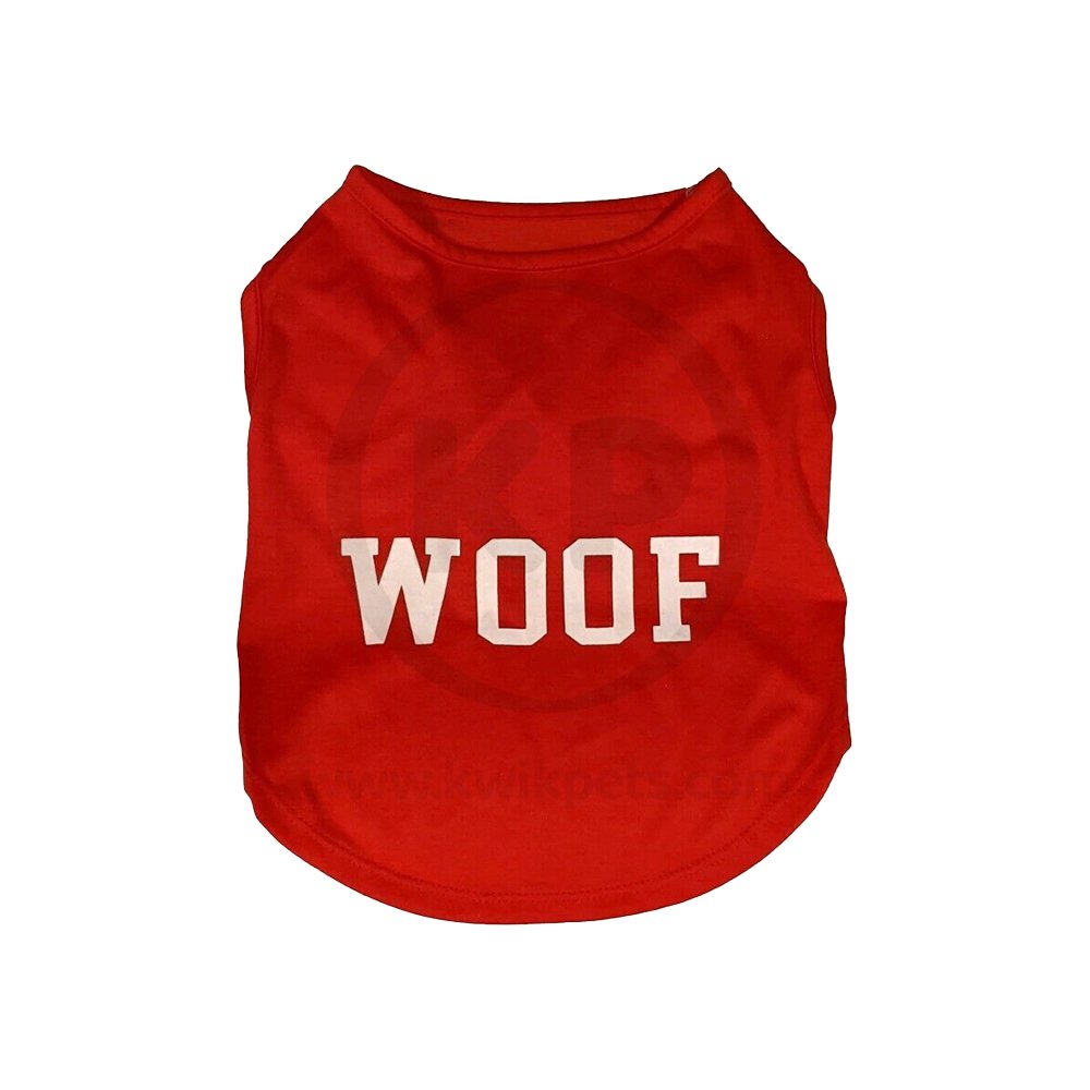 Fashion Pet Cosmo Woof Tee Red, XS, Fashion Pet