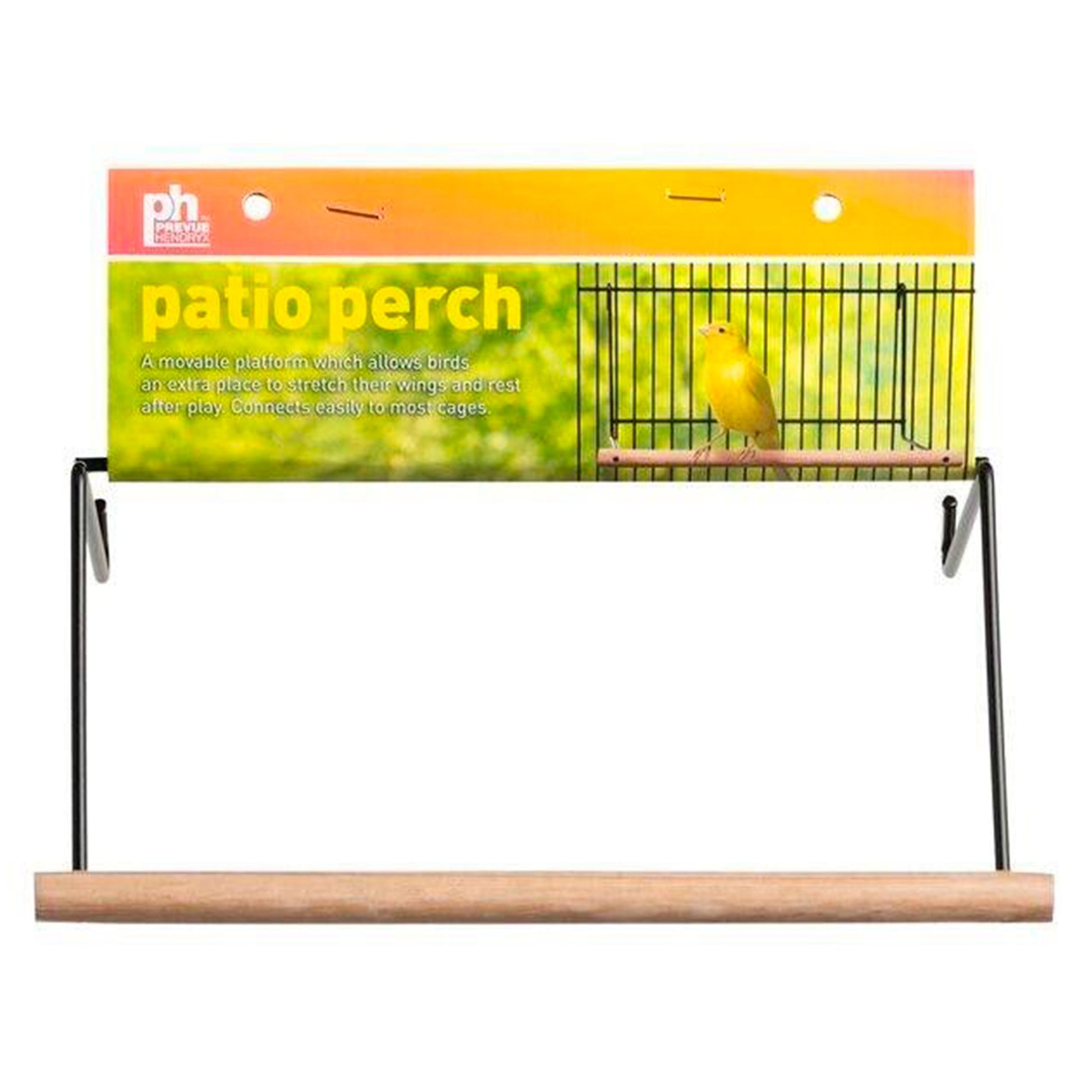 Prevue Pet Products Wood Patio Perch Brown 8 in, Small, Prevue Pet Products