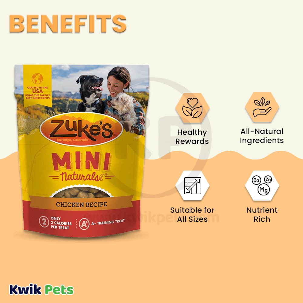 Zuke's Mini Naturals Chicken Dog Treats 1-lb