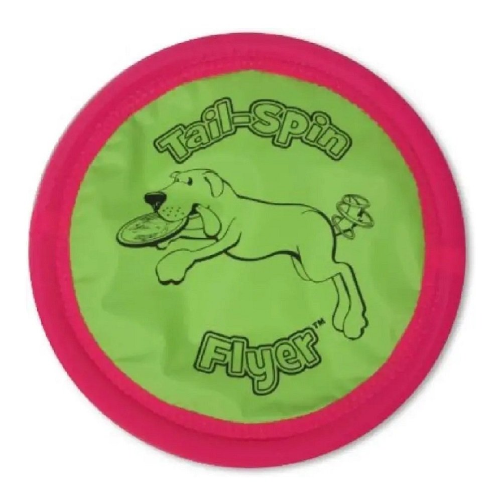 Booda Tail Spin Flyer Dog Toy Multi-Color, 10 in, Booda