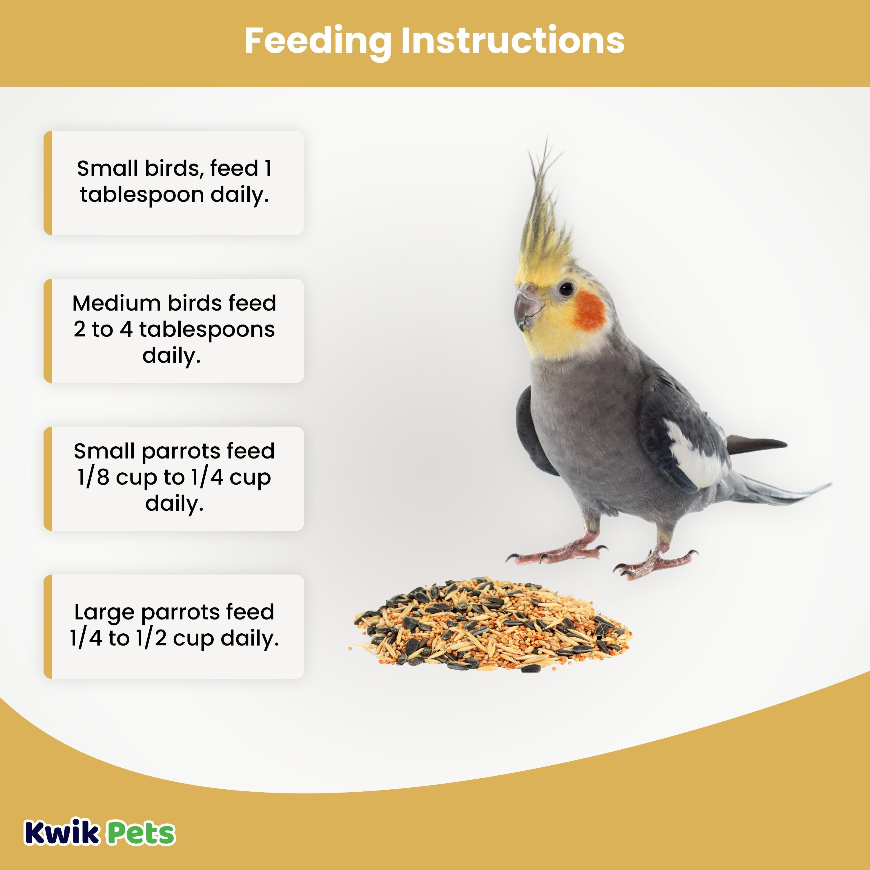 Volkman Seed Company Avain Science Super Cockatiel Bird Treat without Sunflower Seed 4 lb, Volkman