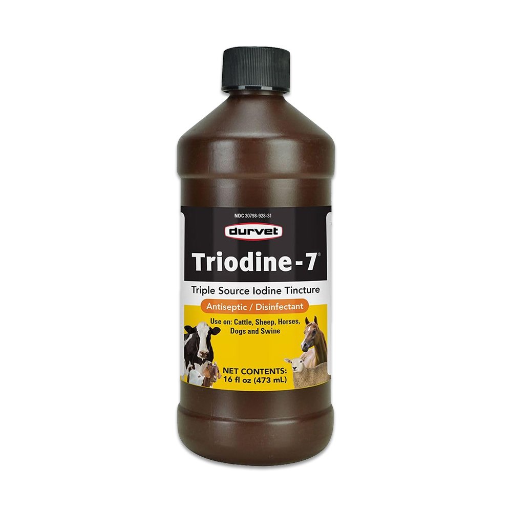 Durvet Triodine-7 Iodine Tincture 16oz, Durvet