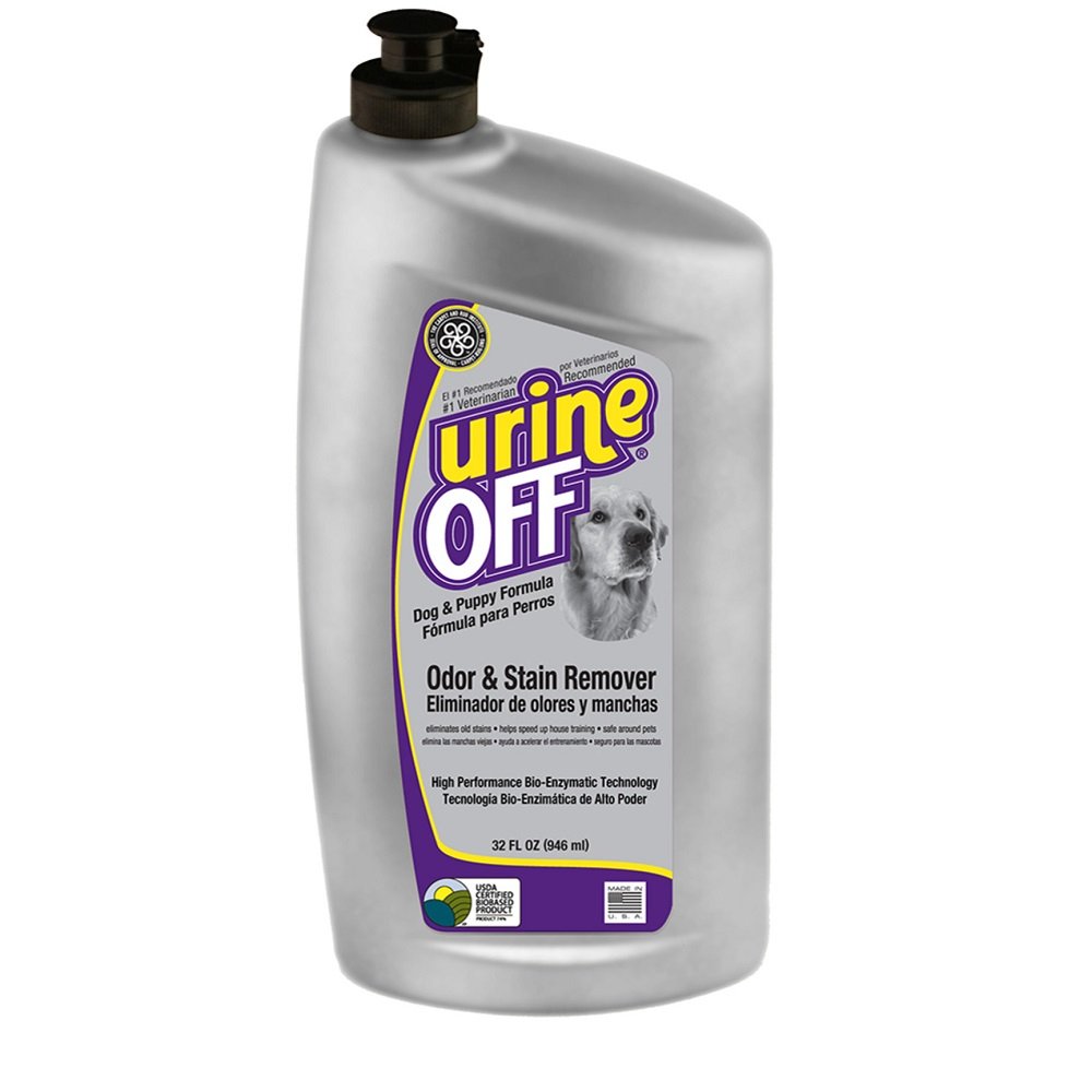 Urine Off Dog & Puppy Formula Bottle w/Carpet Injector Cap 32oz, Urine Off