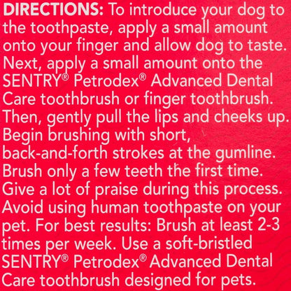 Petrodex Enzymatic Toothpaste Dog Poultry Flavor 2.5oz, Sentry