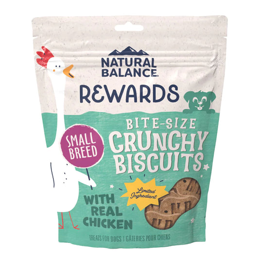 Natural Balance Pet Foods L.I.T. Original Biscuits Small Breed Dog Treats Chicken & Sweet Potato, 8 oz, Natural Balance