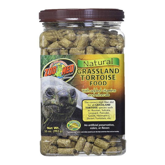 Zoo Med Natural Grassland Tortoise Dry Food 35-oz