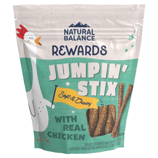 Natural Balance Pet Foods Rewards Jumpin' Stix Dog Treats Chicken, 4 oz, Natural Balance