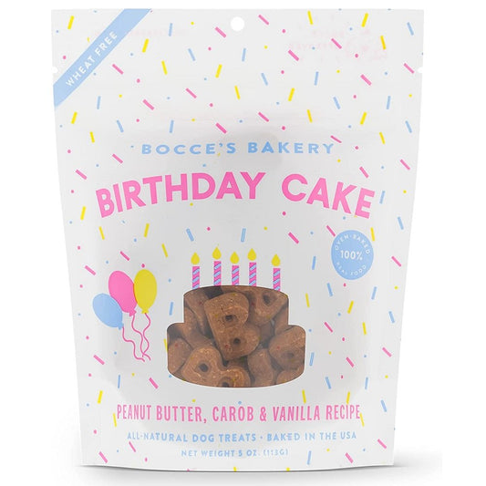 Bocce'S Bakery Dog Birthday Cake Biscuits 5oz, Bocce'S Bakery