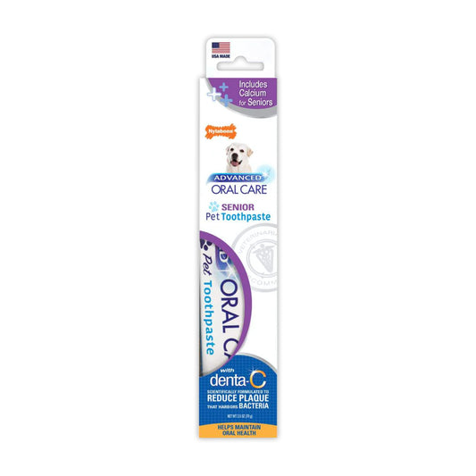Nylabone Advanced Oral Care Senior Toothpaste Bacon Flavor 2.5 oz, Nylabone
