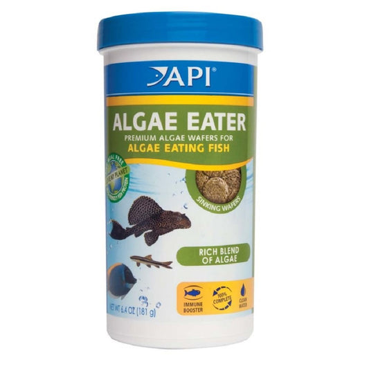 API Algae Eater Premium Sinking Wafer Fish Food 6.4 oz