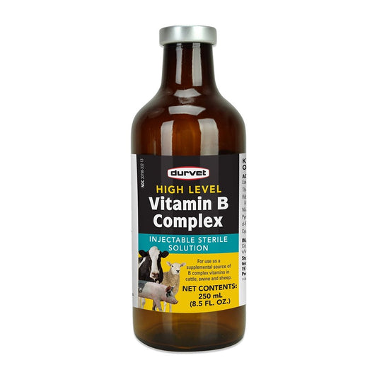Durvet High Level Vitamin B Complex Injectable - 250ml, Durvet