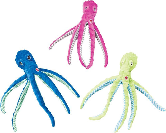 Ethical Skinneeez Extreme Octopus Assorted 16in, Ethical Pet