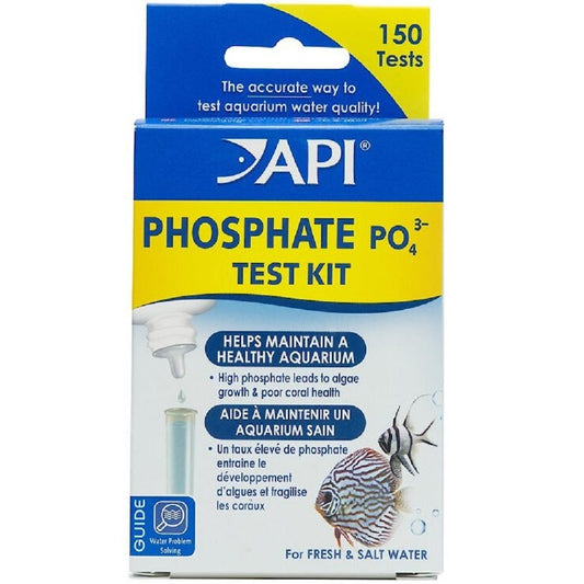 API Phosphate PO4 Freshwater & Saltwater Aquarium Test Kit, 150 count, API