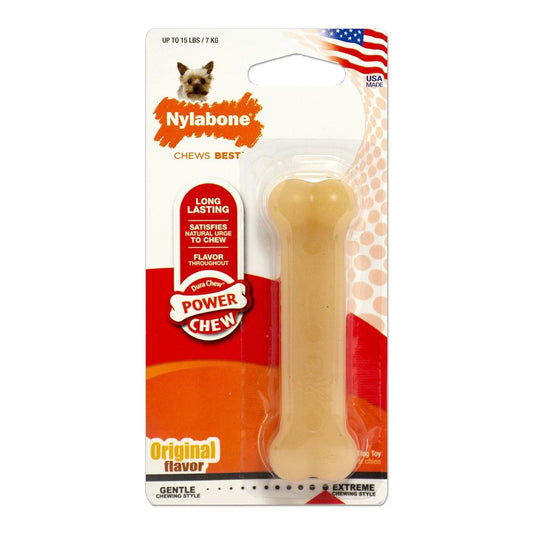 Nylabone Power Chew Dog Toy Original, XS/Petite - Up To 15 Lbs.(1 ct), Nylabone